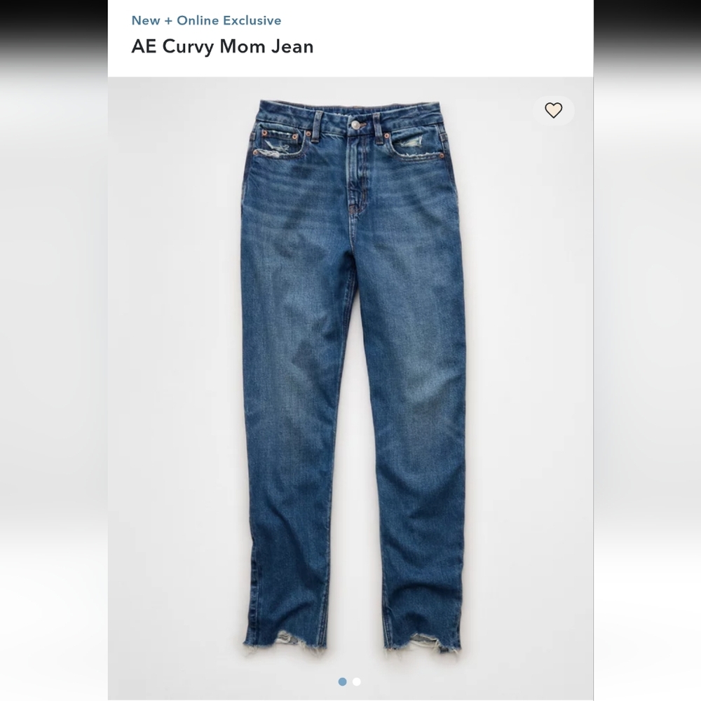 AE Curvy Mom Jeans, NWT, 6 Short/28w
